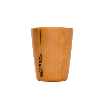 INDIVIDUAL ALDER M 250ml wooden cup