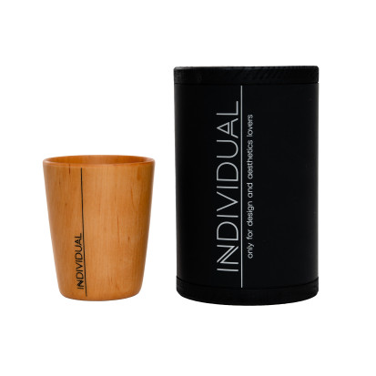 INDIVIDUAL ALDER M 250ml wooden cup 2