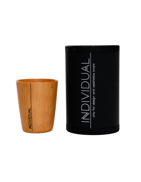 INDIVIDUAL ALDER M 250ml wooden cup