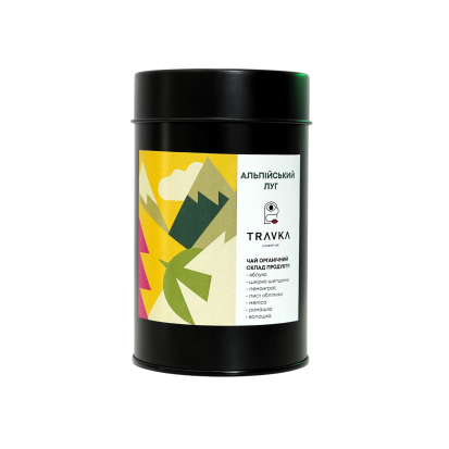 Alpine meadow in can