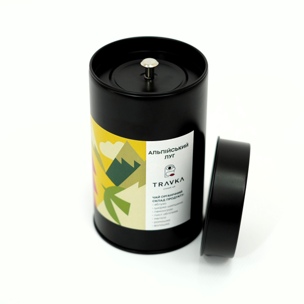 Alpine meadow in can