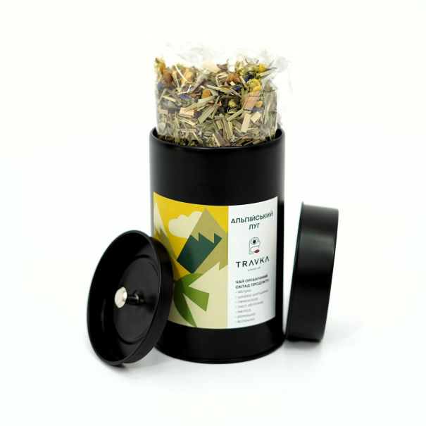 Alpine meadow in can