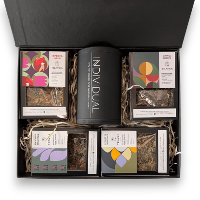 Органічний трав'яний чай ручного збору «Подарунковий бокс...
