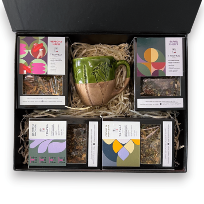 Органічний трав'яний чай ручного збору «Подарунковий бокс...