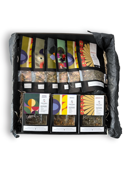 Органічний трав'яний чай ручного збору «Подарунковий бокс №3»