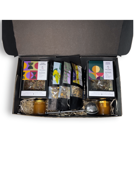 Органічний трав'яний чай ручного збору «Подарунковий бокс №4»